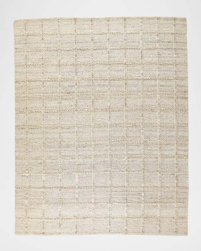Grid Hand-Woven Jute Rug, 9' x 12'
